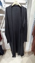 [30877] Long Cardigan 114 (Black)