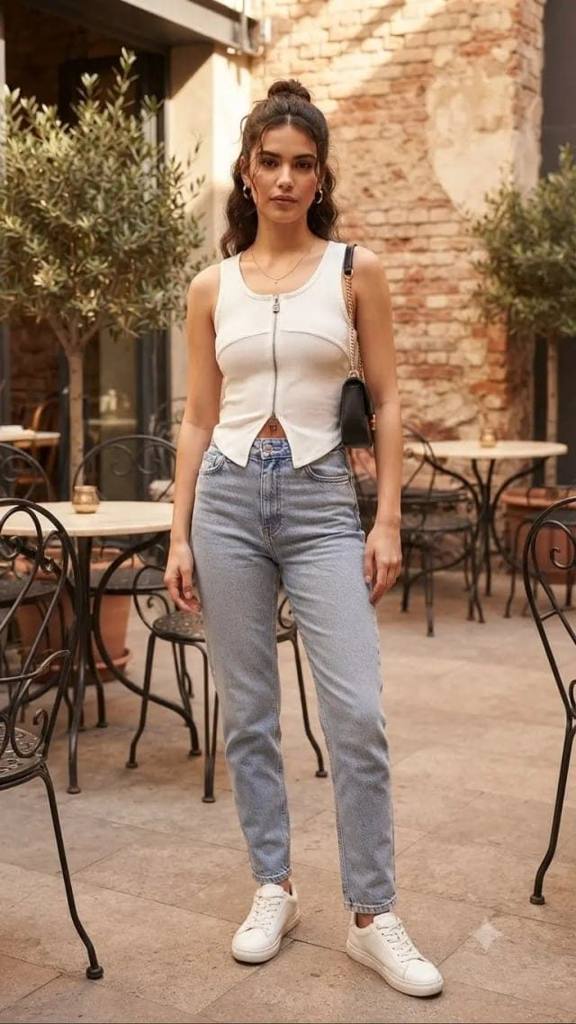 Double Zipper Solid Top Cut