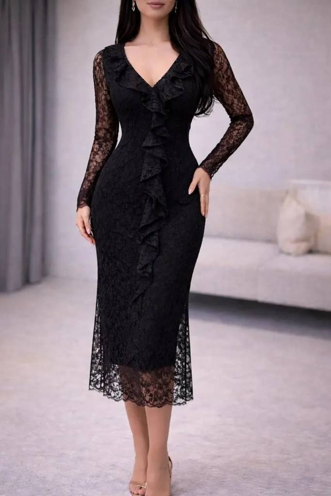 [72216] dress4212 (Black, L)