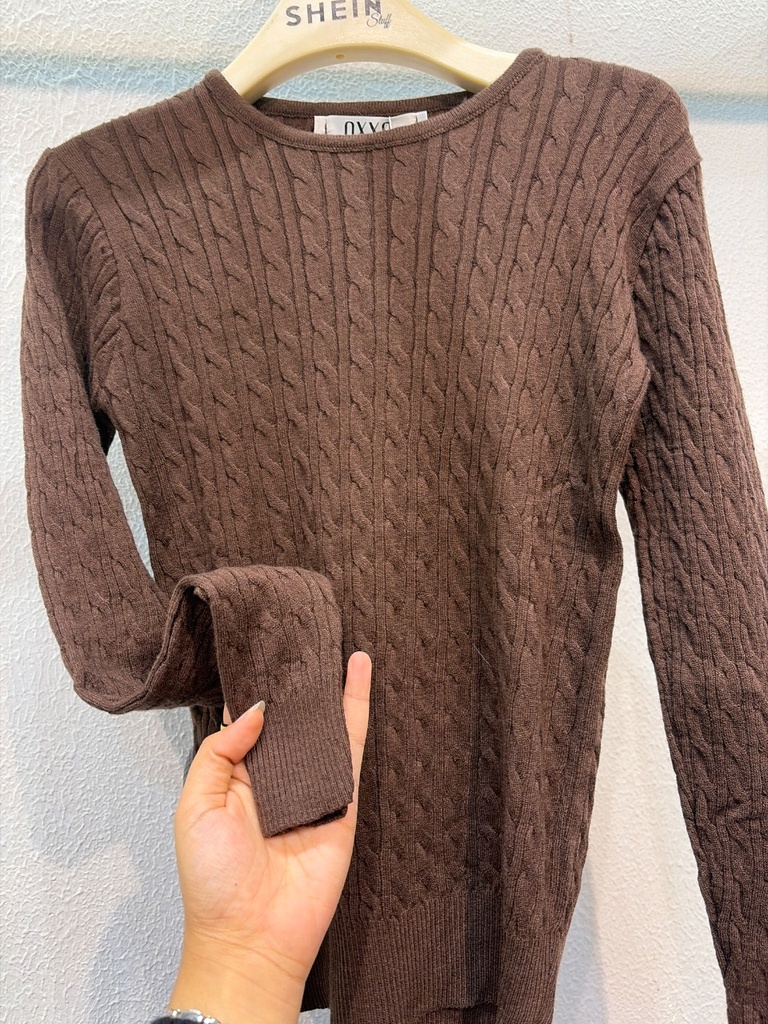 Women's Cable Knit Sweater - Slim Fit - 509