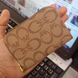 Monogram Zip Card Wallet