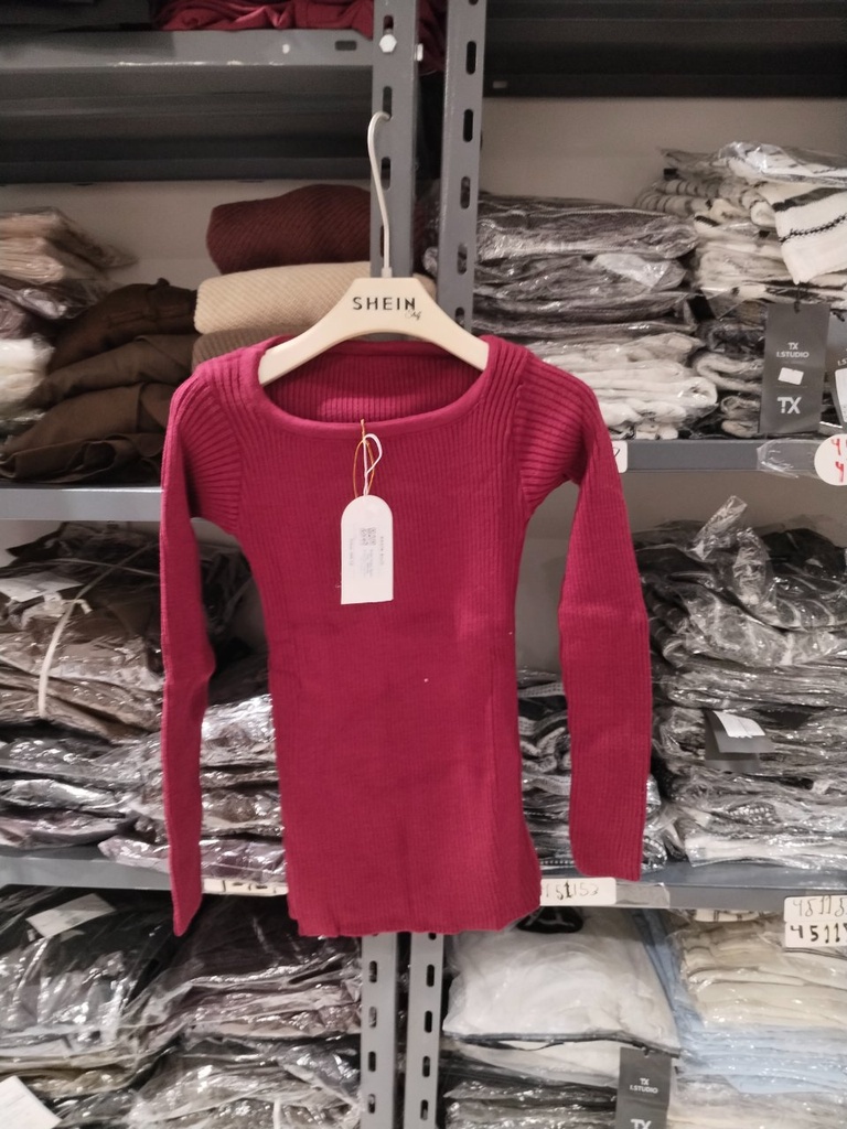 Solid Collar Basic Top - MZ109