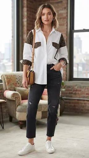 [78705] 2 Pockets Shirt 37350