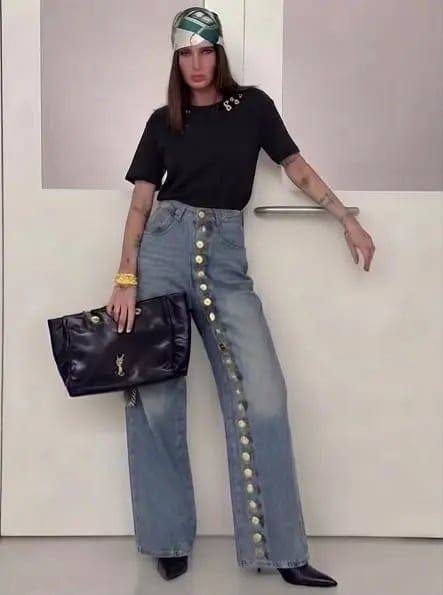 [78830] Denim Schiaparelli Pants 8930 (M)