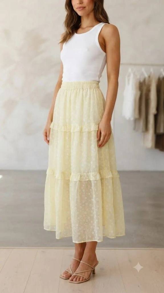 Solid Skirt 5533