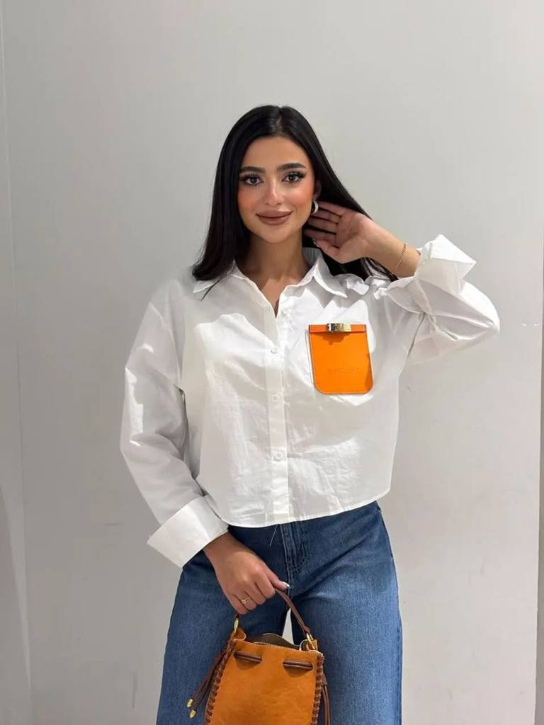 Hermes Long Sleeves Short Blouse