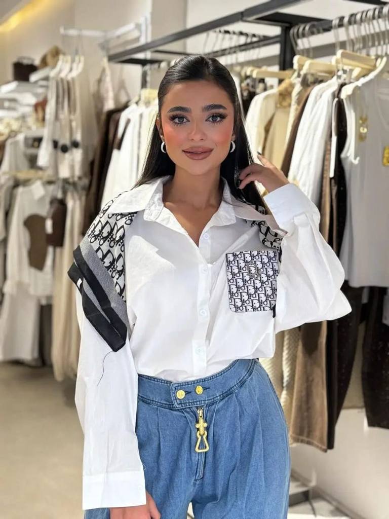 [79150] Dior Long Sleeves Blouse