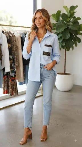 [79156] Long Sleeves Solid Shirt 1179 (White)
