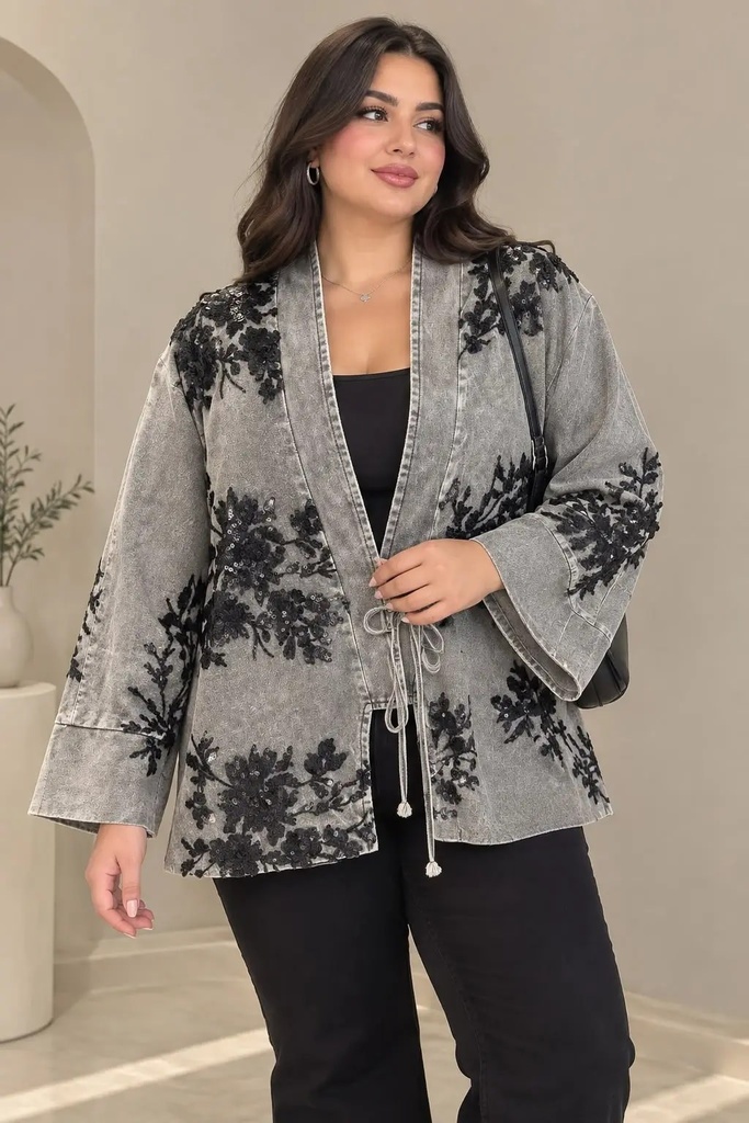 [80540] LADY'S JEANS JACKET Strassed 1 (M)