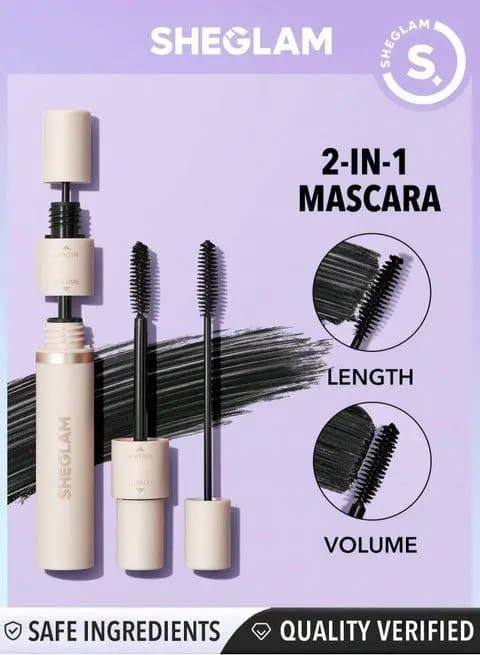 SHEGLAM 2-In-1 Big Eyes Mascara Washable