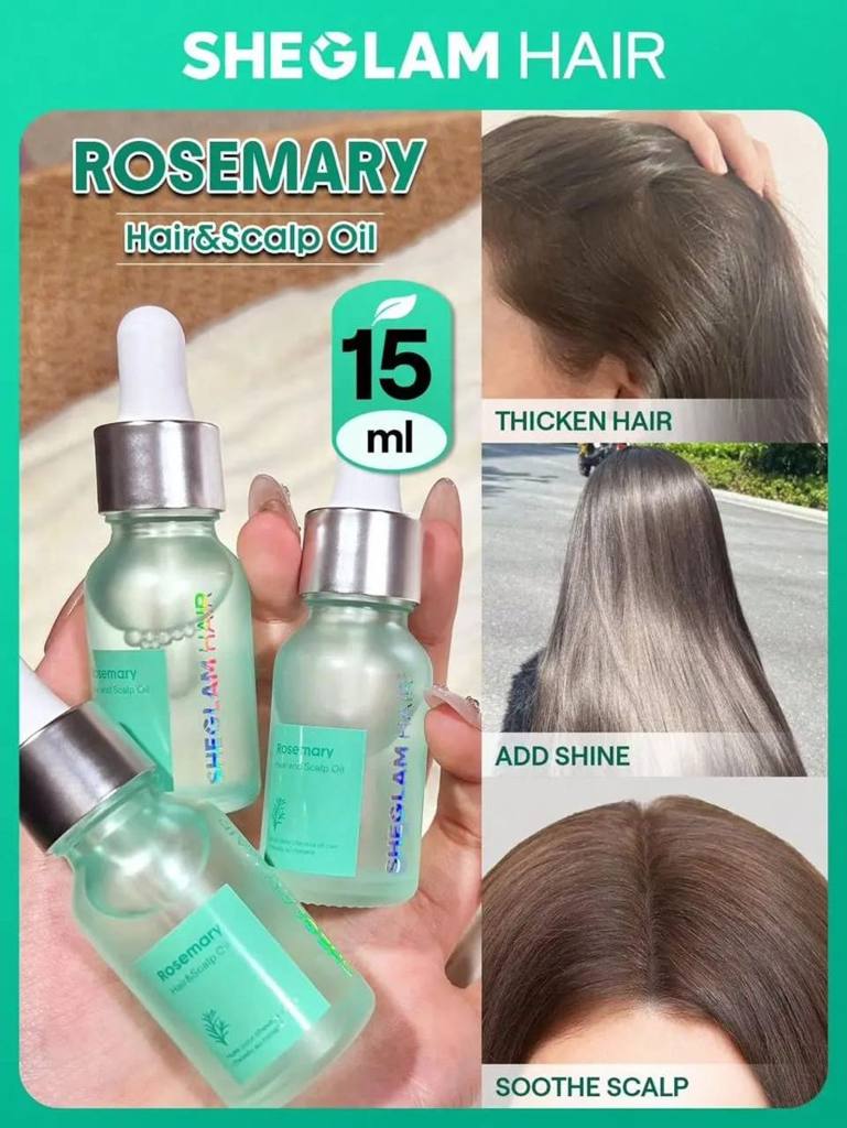 SHEGLAM Hair Coconut/Rosemary Hair & Scalp Oil 15ml/0.5 FL OZSHEGLAM Hair Coconut/Rosemary Hair & Scalp Oil 15ml/0.5 FL OZ