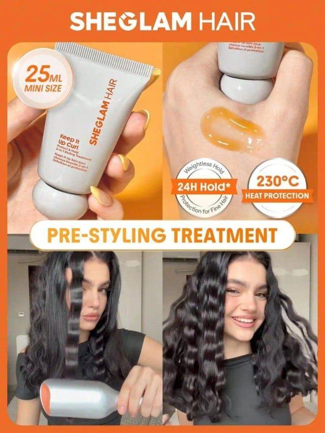 [72406] SHEGLAM Hair Keep It Up Curl Protect & Hold 2In1 Styling Treatment