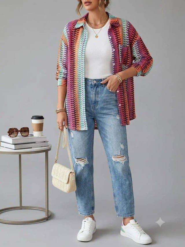 Musera Twist Milticolor Boho Shirt