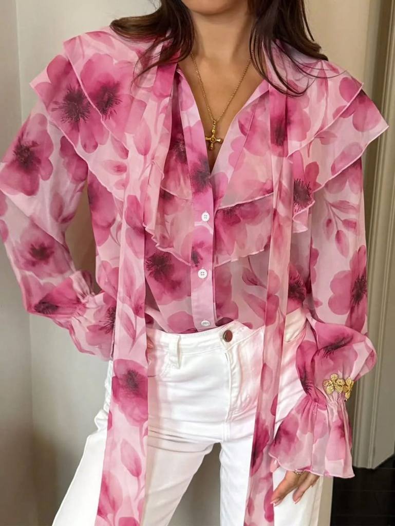 [75244] BLOUSE PINK (Pink, M)