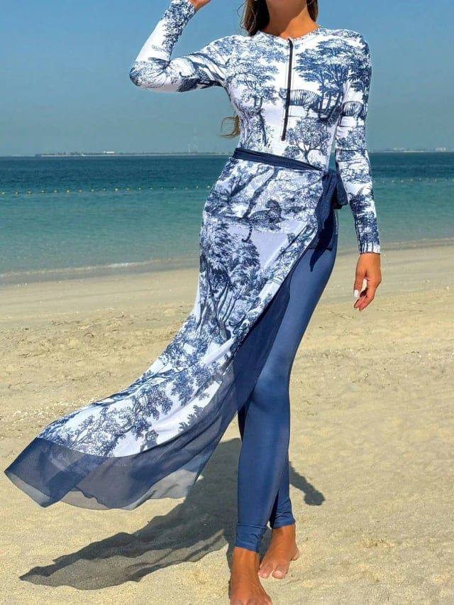 [76561] Burkini Swinsuit New & Coverup (M)