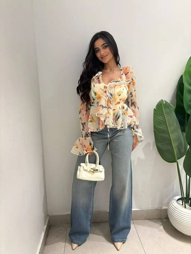 [76811] Floral New Blouse (M)
