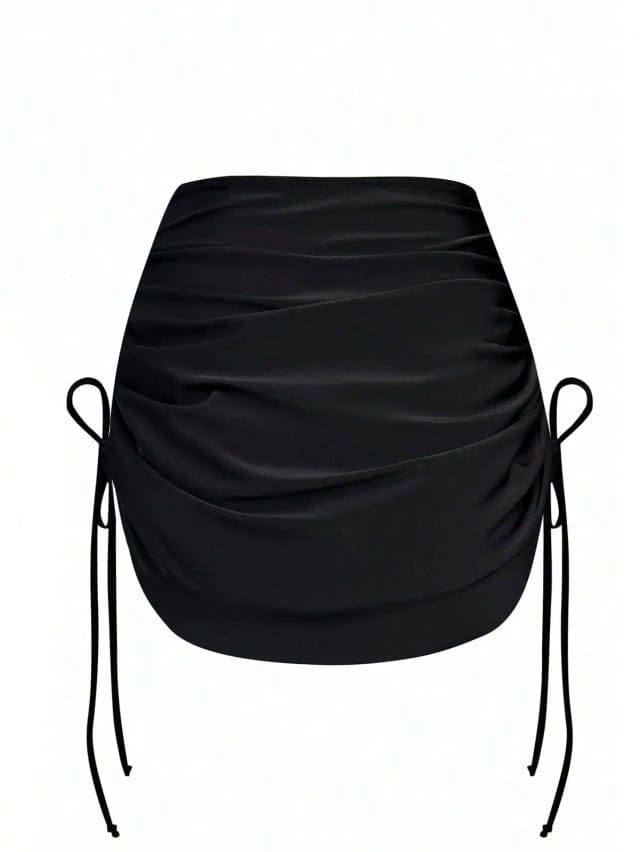 [77707] Skort Coverup Side Ropped Coverup (M)
