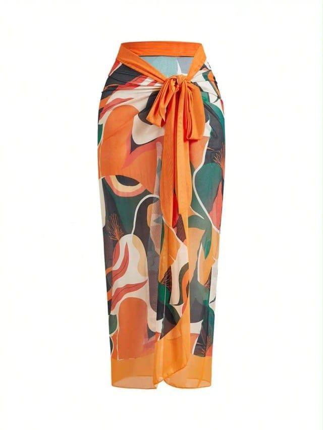 [78917] Multicolor PS Oasis Printed Coverup New (2XL)