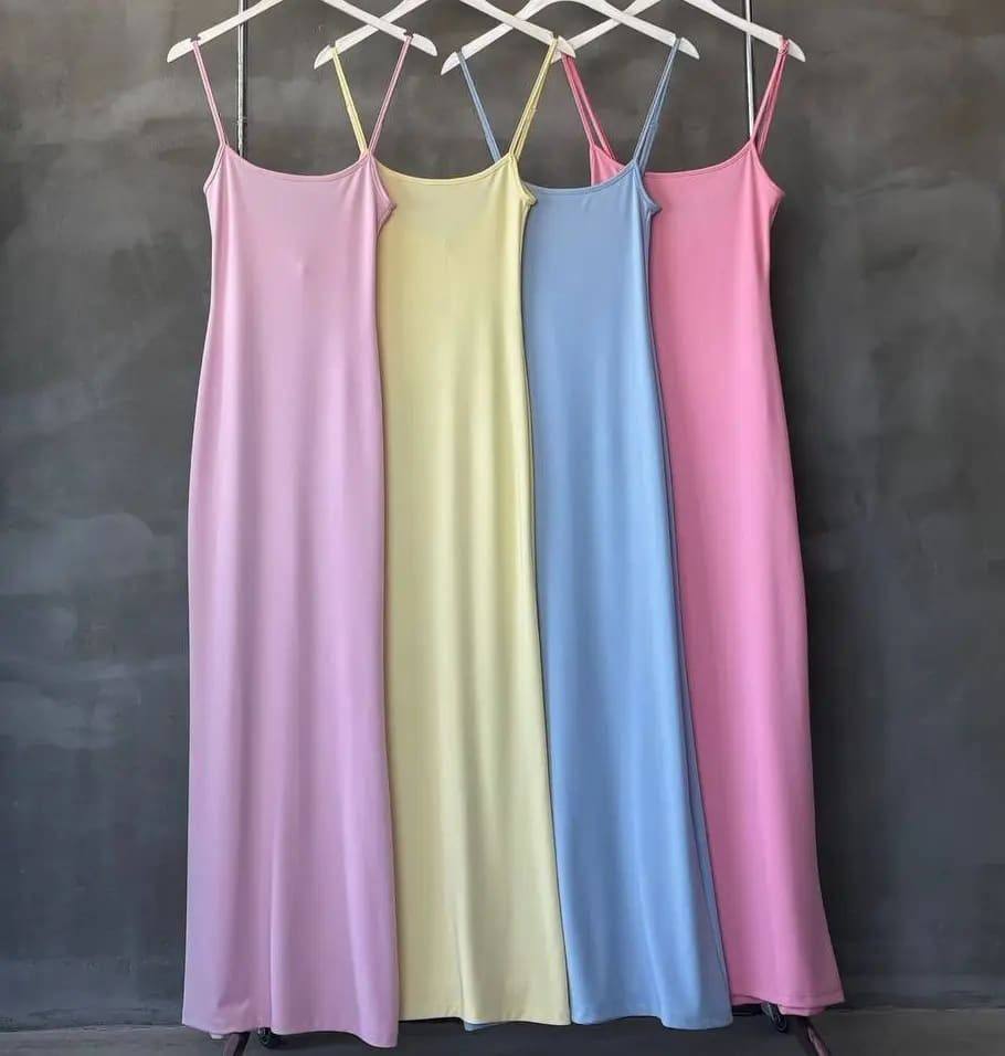 [23298] Solid Basic Dress Ma 3622 (Light Blue, M)