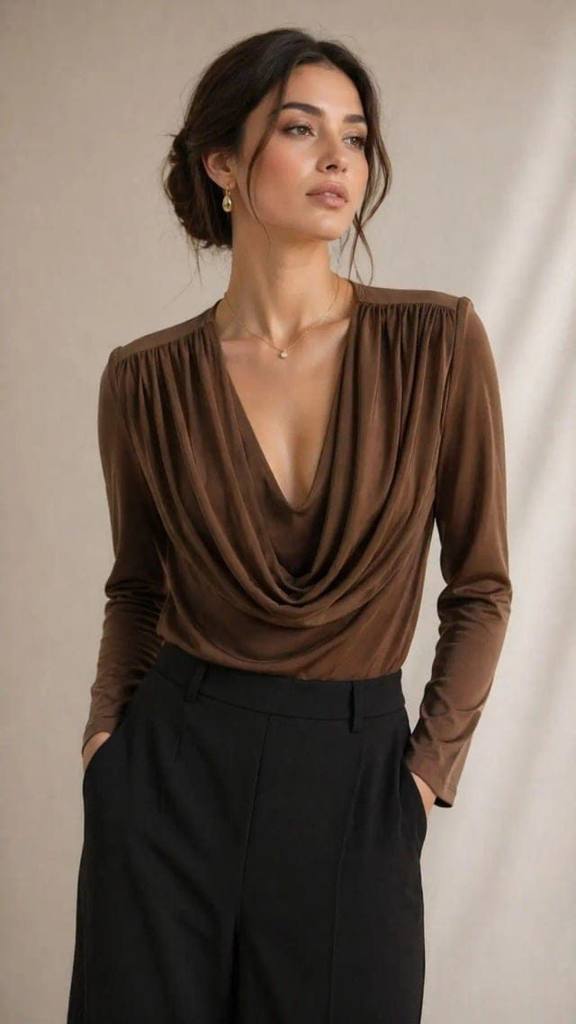 Wide Neck Top 2788