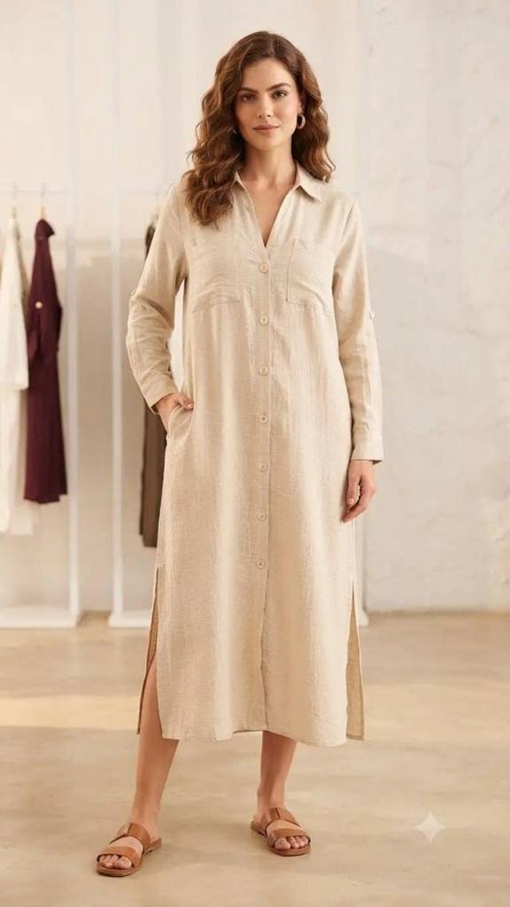[77403] Long Shirt 5101-4 (Light Blue, M)