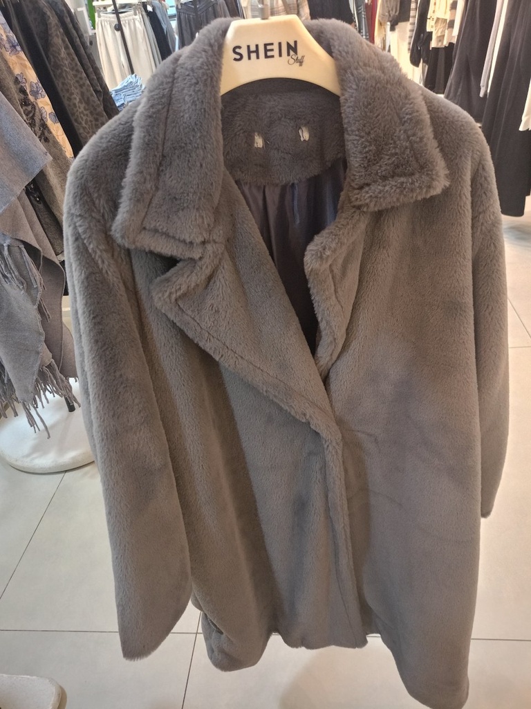 Long Fur Jacket 2548 - Grey